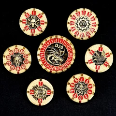 Roulette Dice Set - Gold/Red